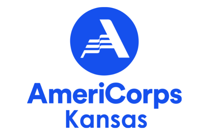 AmeriCorps Kansas Bright Blue Logo
